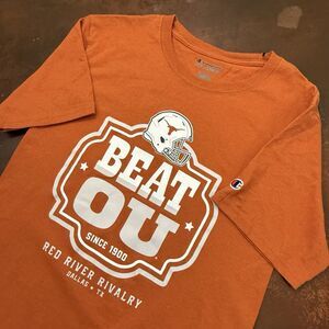 Red River Rivalry T-shirt Beat OU Men's small Longhorns Football Sportswear UT